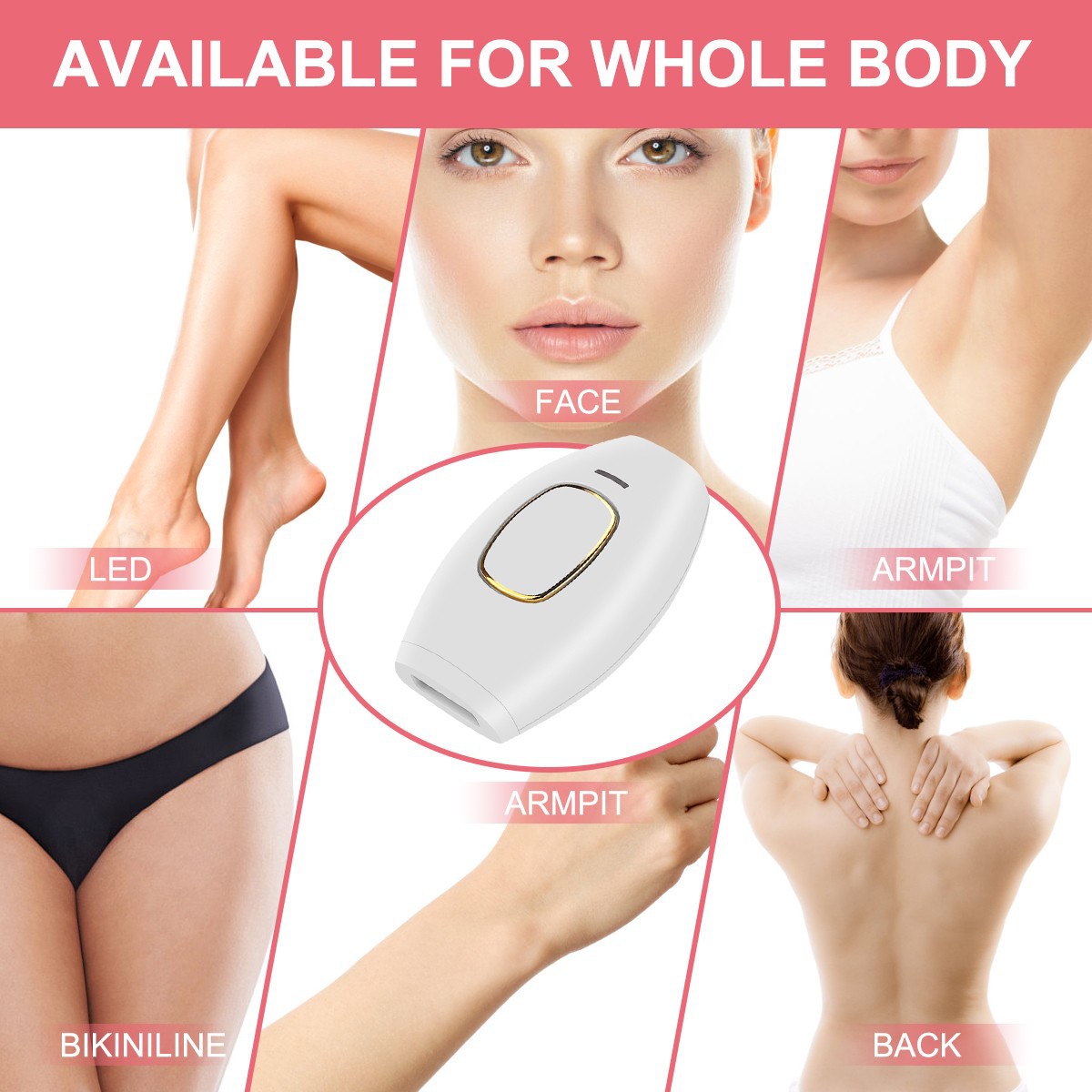 IPL Laser Hair Removal Handset – Permanent Painless Hair Remover. (UAE Delivery Time: 1-2 Days)